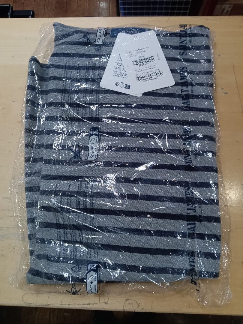 未開封！25年秋冬モデル！セントジェームス！ウェッソン！グレイ×ネイビー！Ｔ６