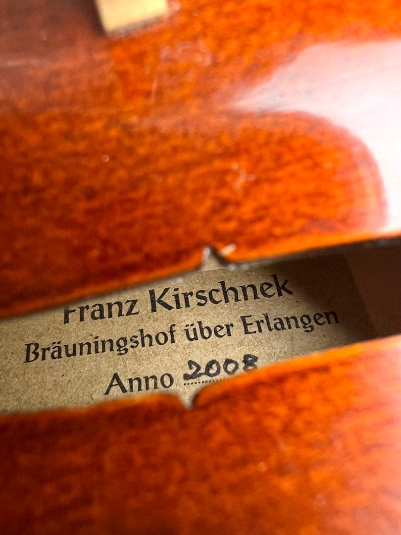 Franz Kirschnek ドイツ製バイオリン3/4 2008年製