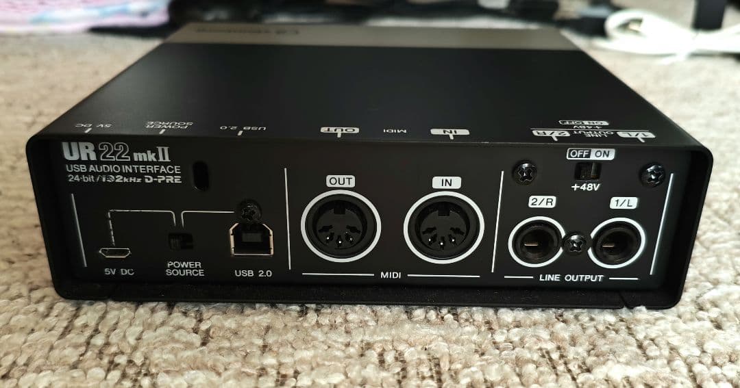Steinberg UR22mkII オーディオインターフェース cubase付