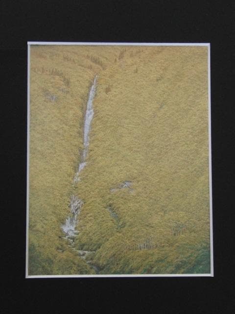 岩澤重夫、【瀧聲】、希少な額装用画集より、新品額装付、状態良好