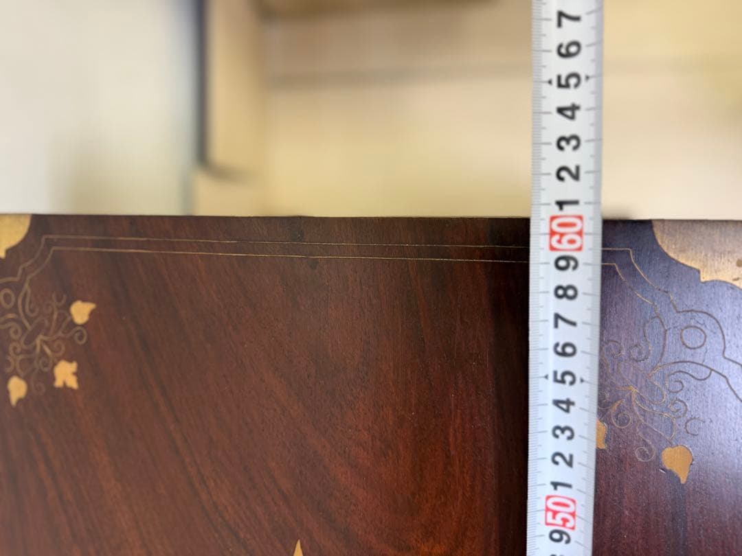 【引き取り可】 ローズウッド製の装飾収納箱　ねこあし　猫足