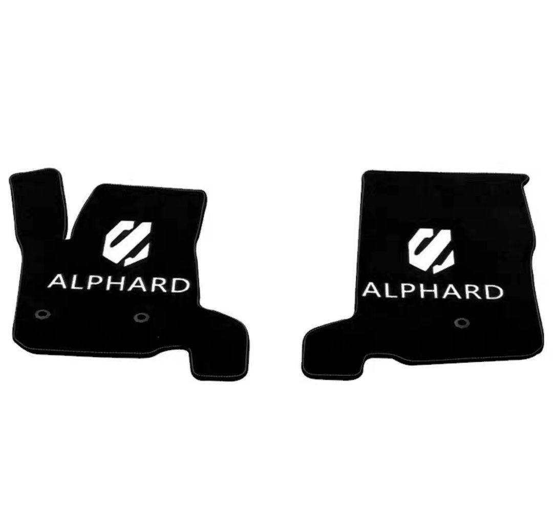 ALPHARD フロアマット ホワイト ブラック