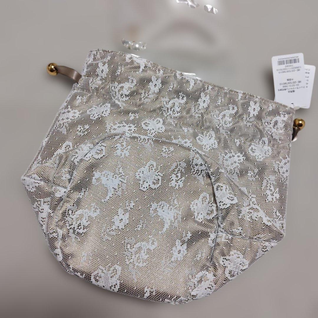 ✿お値下げ✿フェイラー ハイジ 巾着バッグ レース ベージュ