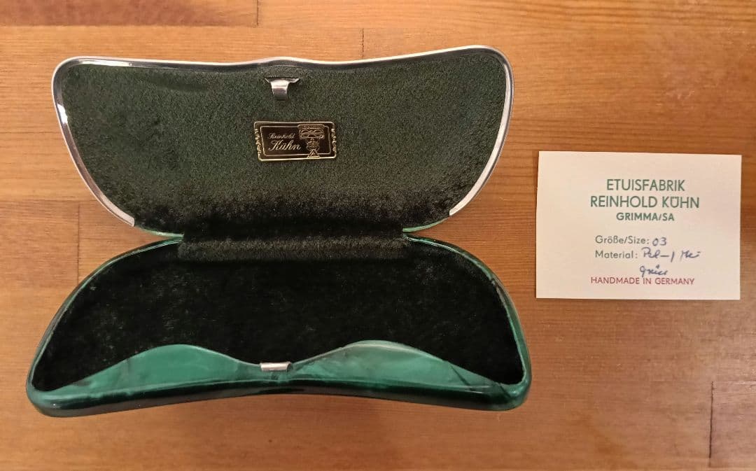 【新品未使用】ラインホルトキューン眼鏡ケース セルロイド