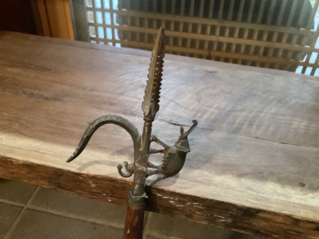 ビィンテージ　インド古武具　象使い　アンクス