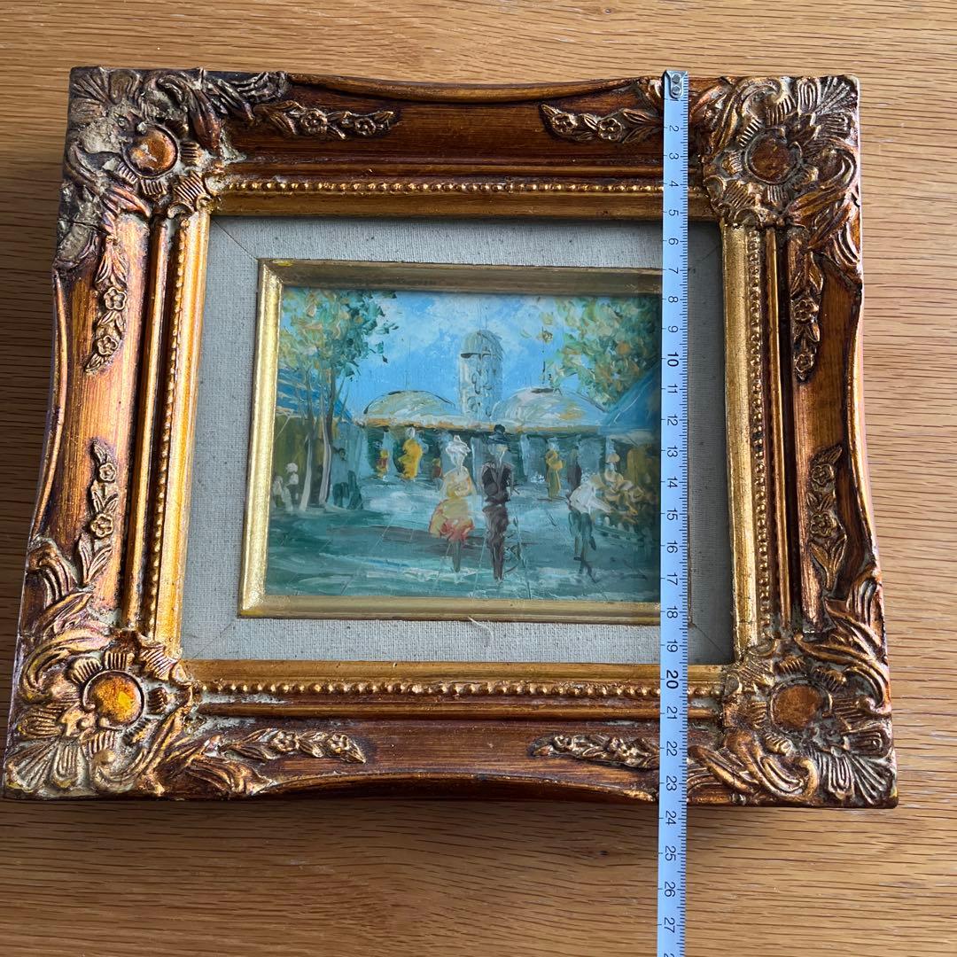 装飾的な油彩風景画