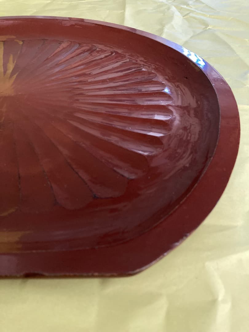 藤原盆 / 骨董　木地盆