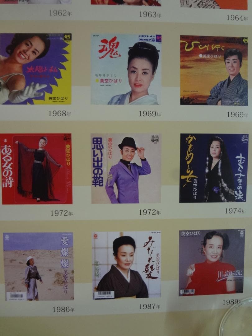美空ひばり　シングルジャケットコレクション　　入手困難非売品B２サイズポスター