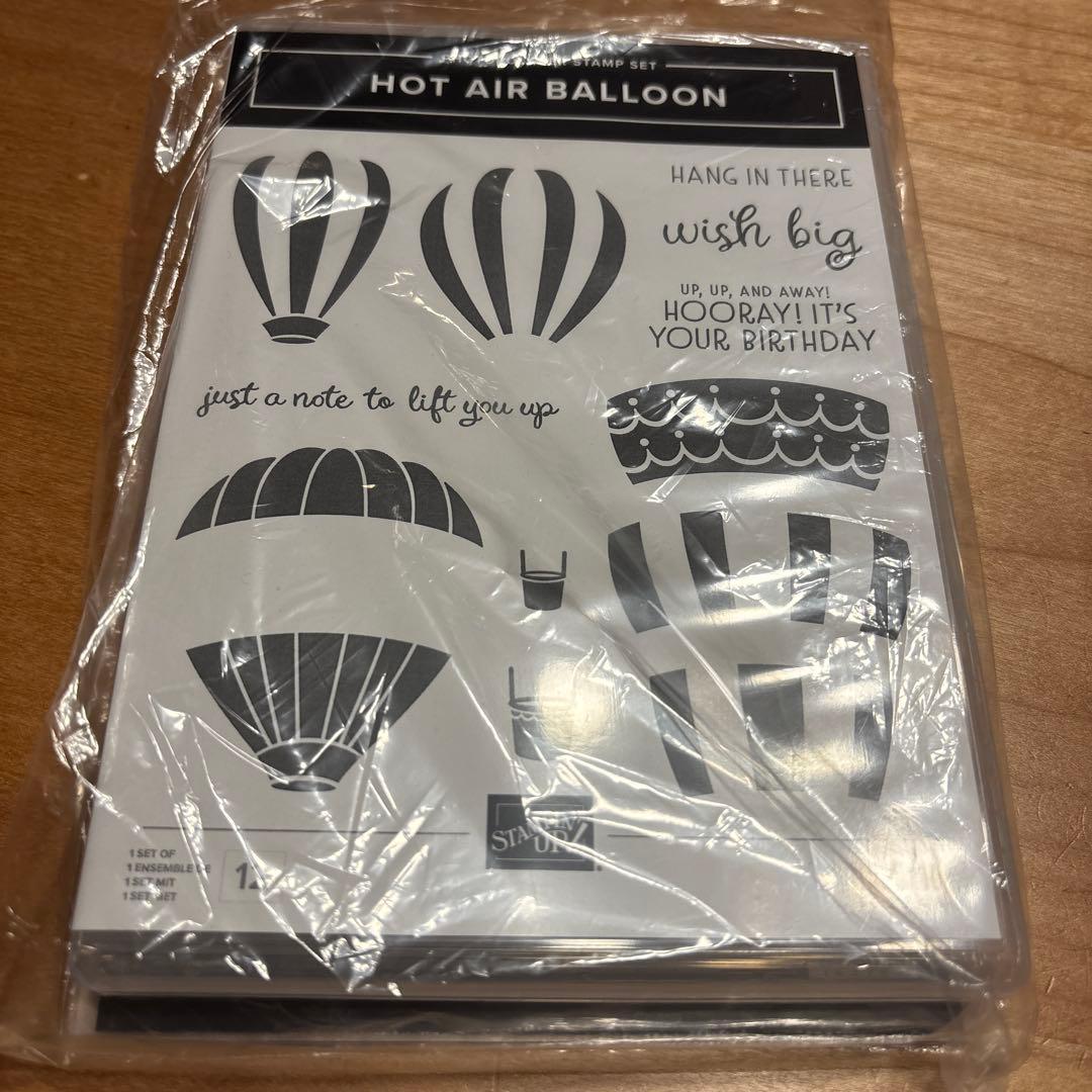 未使用⭐︎気球スタンプ&Hot Air Balloon スタンピンアップ