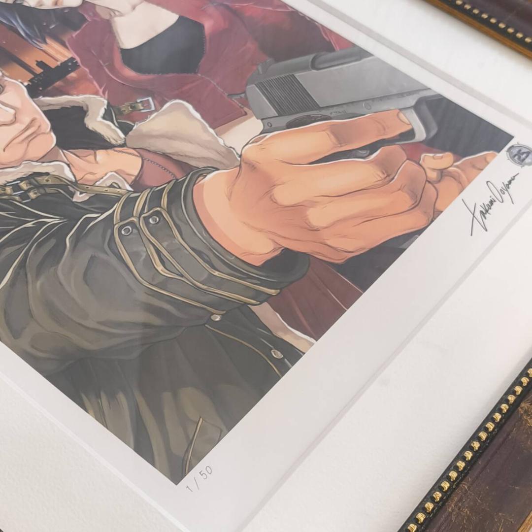 限定50 攻殻機動隊 版画 大山タクミ サイン入り 複製原画 原画