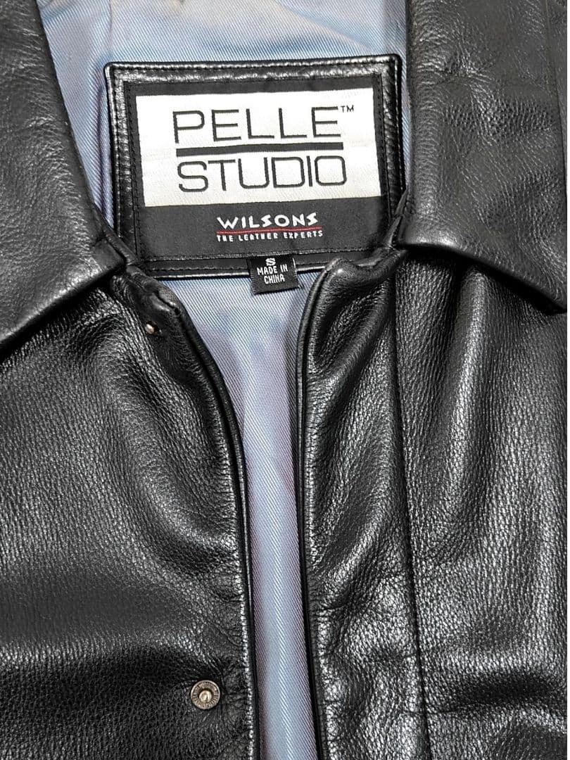 pelle studio by wilsons　レザー　ライダース　古着