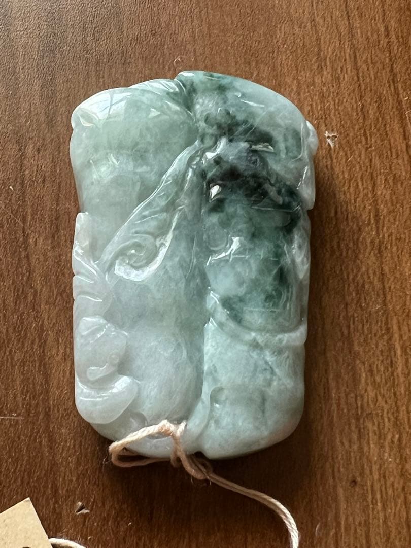 天然翡翠 根付 掛物 H6–17