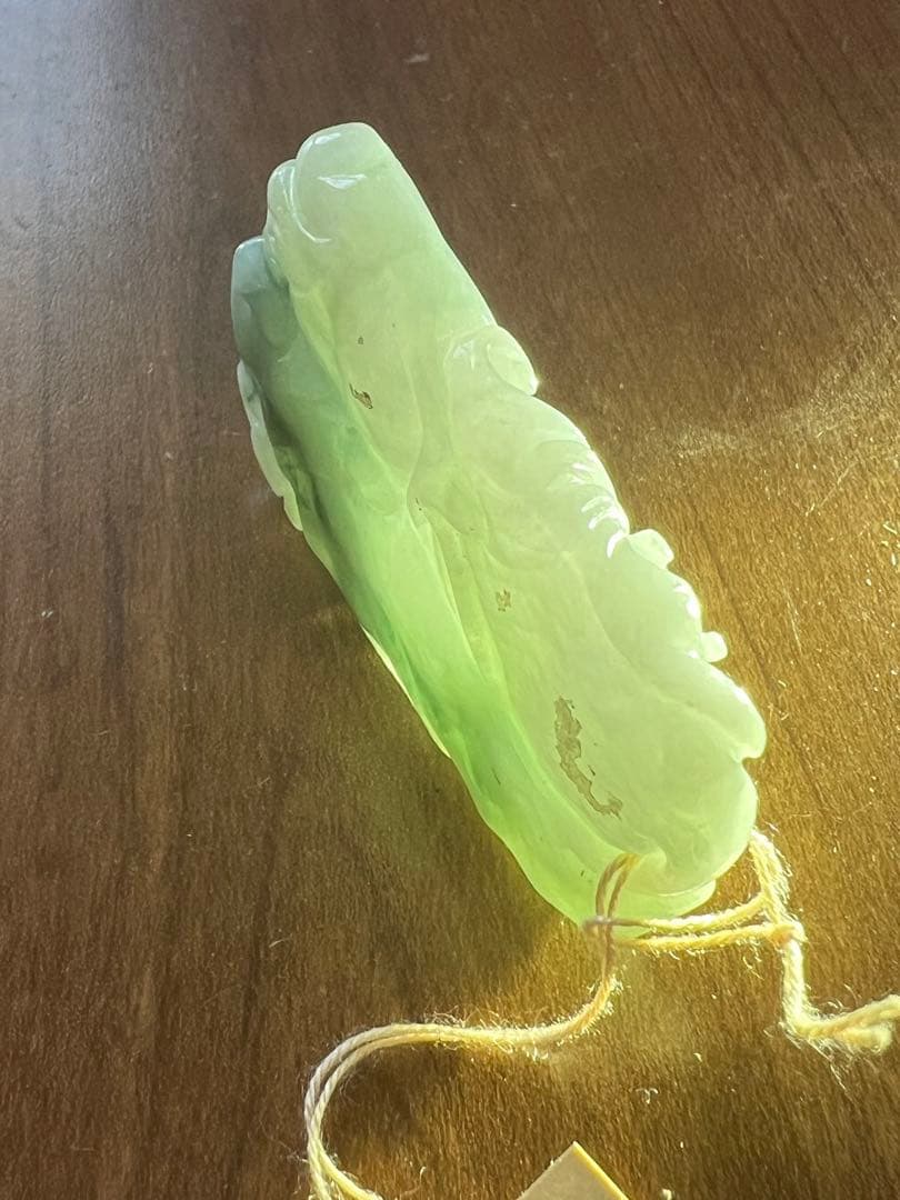 天然翡翠 根付 掛物 H6–17