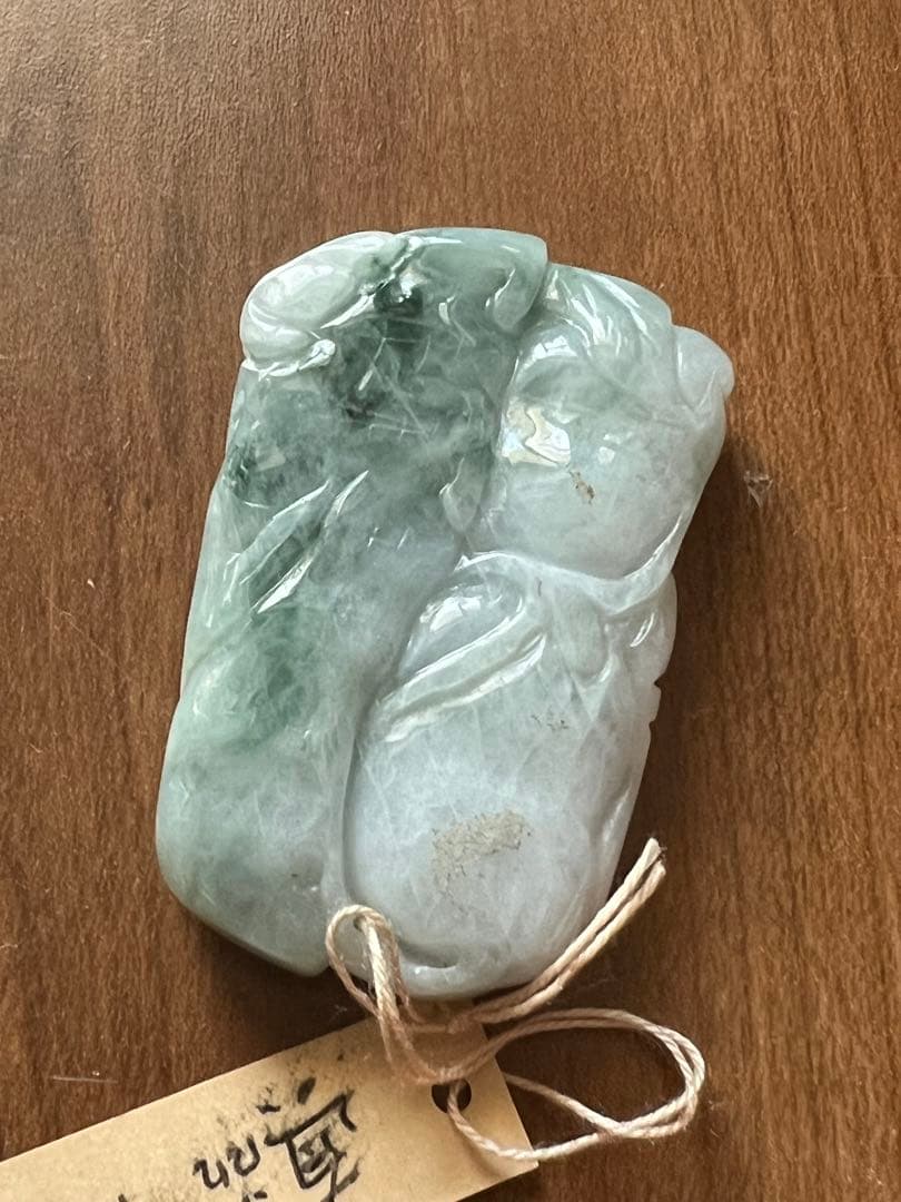 天然翡翠 根付 掛物 H6–17
