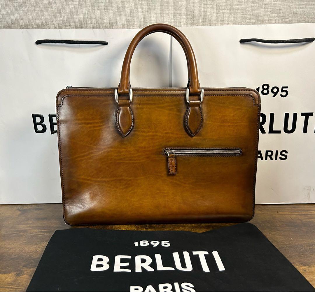 美品 Berluti アンジュール　ヴェネチアレザー ブリーフケース