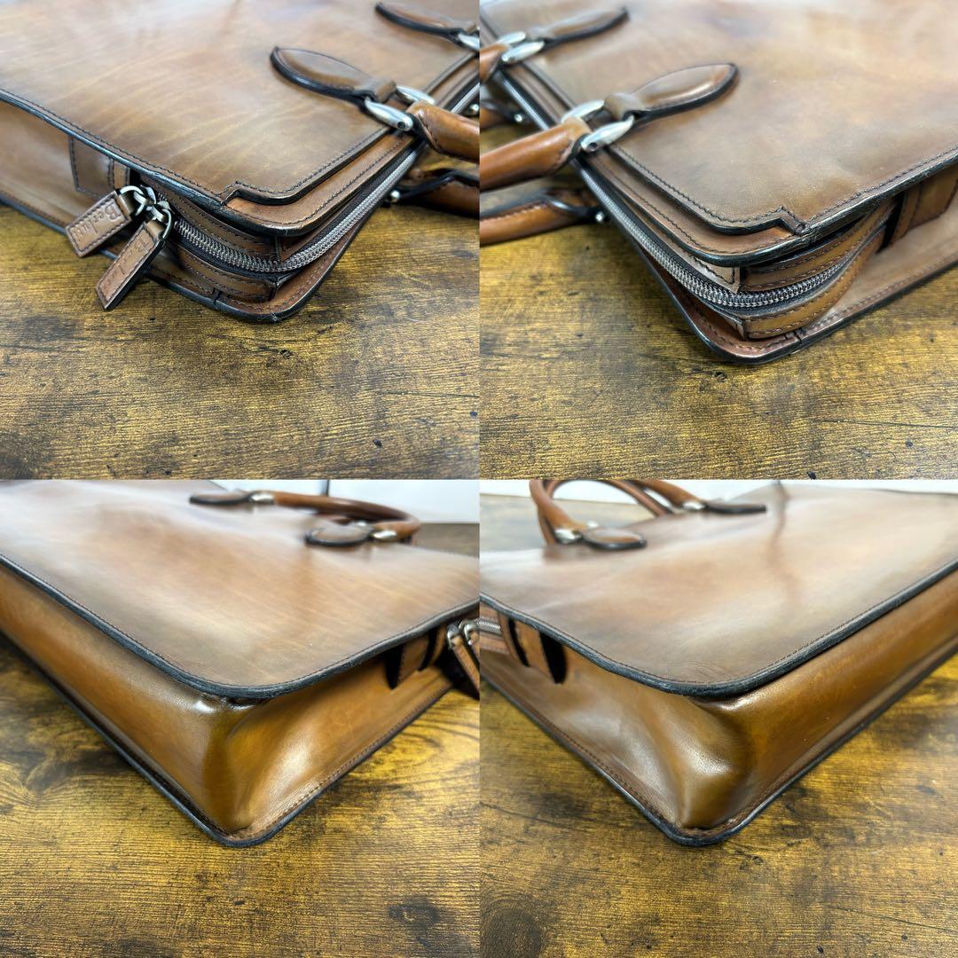 美品 Berluti アンジュール　ヴェネチアレザー ブリーフケース