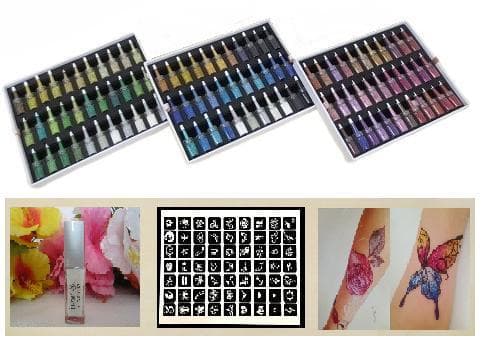 ≪通信講座≫日本最多！１５０色！！（ボディジュエリーキット２つ付属）認定証付属