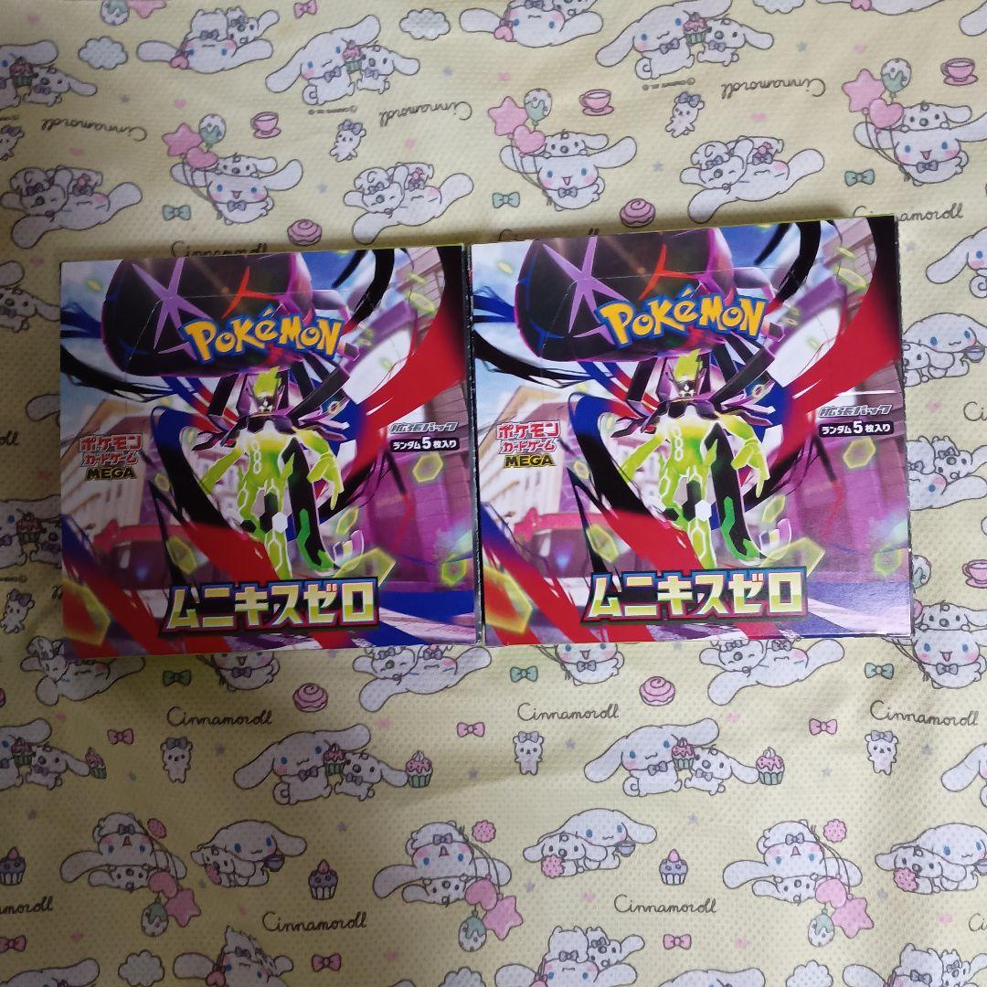 エディオン ポケモンカードMEGA ムニキスゼロ2BOX シュリンクなし 箱
