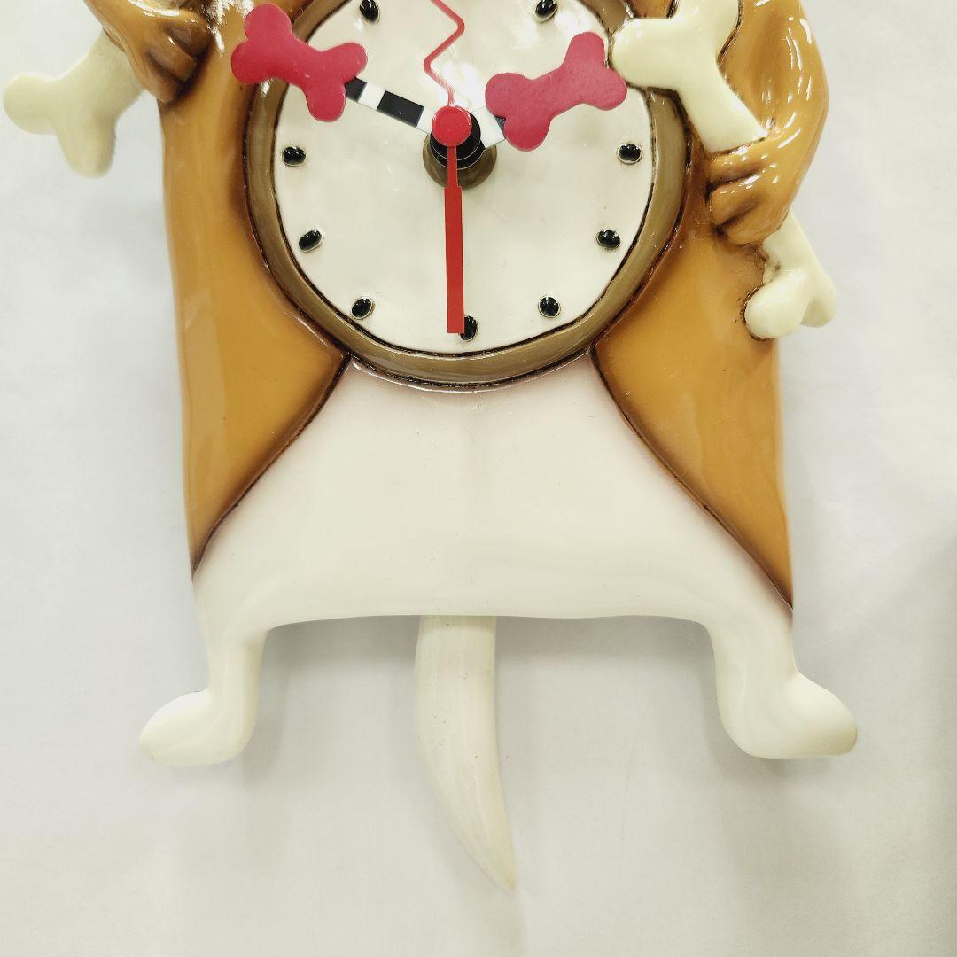 アレンデザインスタジオ 陶器製 壁掛時計 Allen DESIGNS 犬 北欧