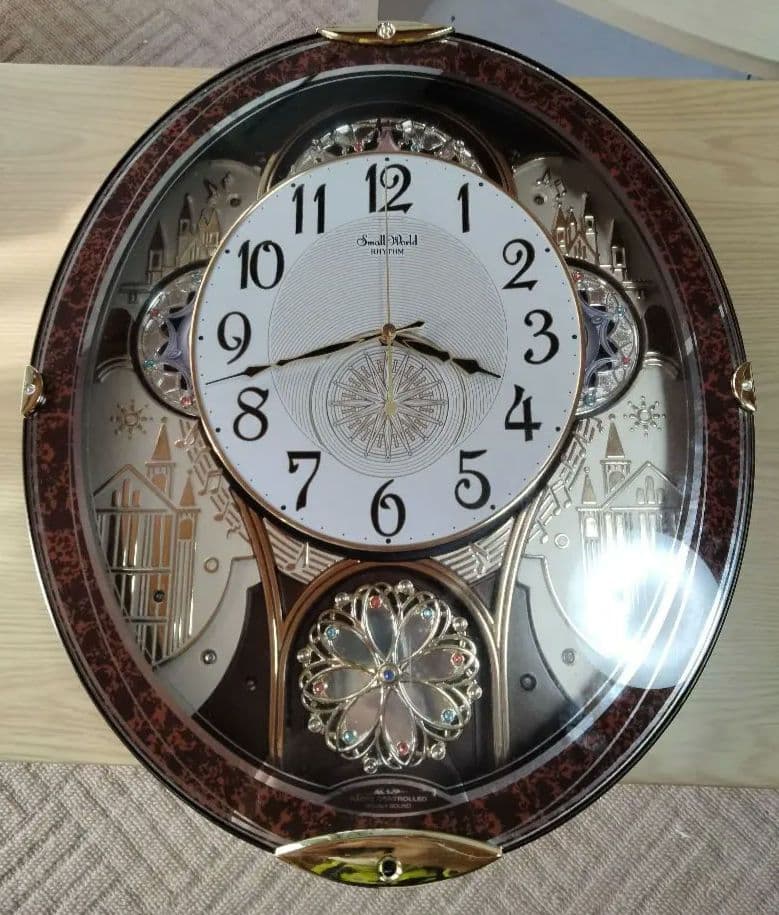 RHYTHM リズム Small World ノエル からくり時計 掛時計
