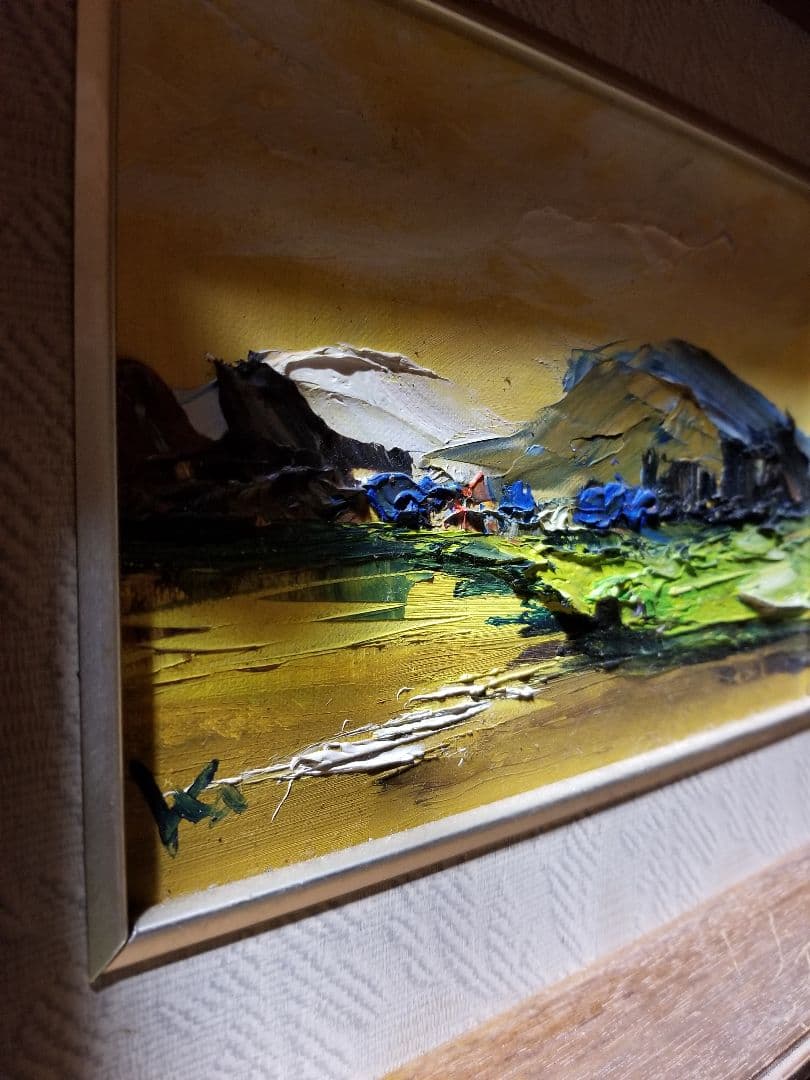 林一生　油絵　ヴィンテージ