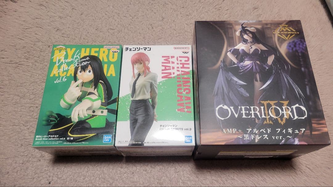 僕のヒーローアカデミア・チェンソーマン・オーバーロードのフィギュアセット