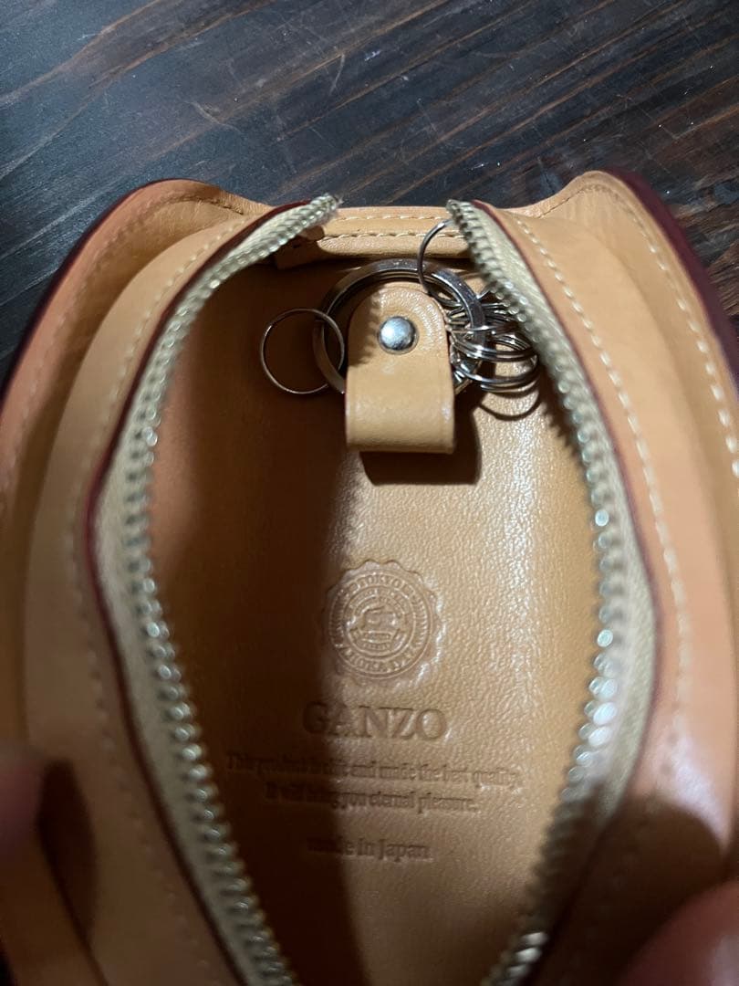 GANZO レザーキーケース ブラック