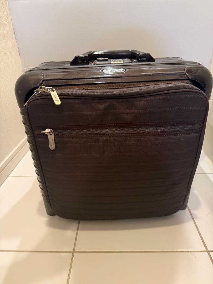 RIMOWA サルサDXハイブリッドビジネストロリー 32Lダークブラウン 2輪