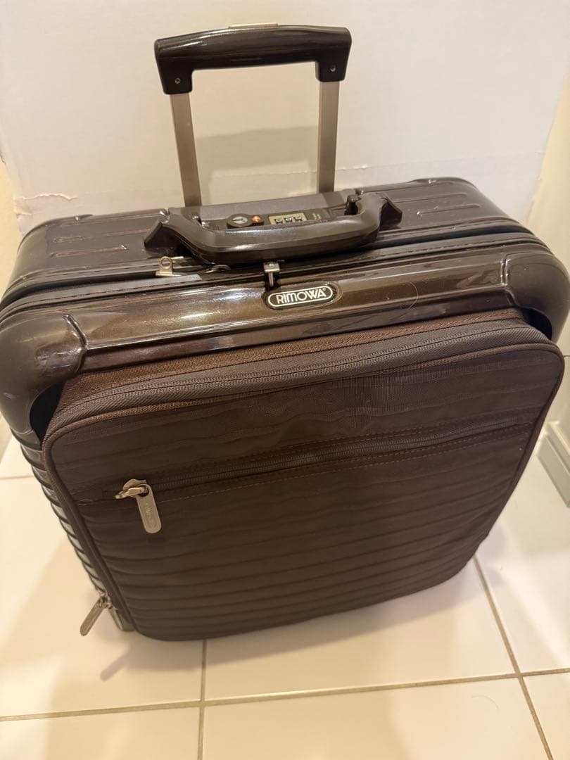 RIMOWA サルサDXハイブリッドビジネストロリー 32Lダークブラウン 2輪