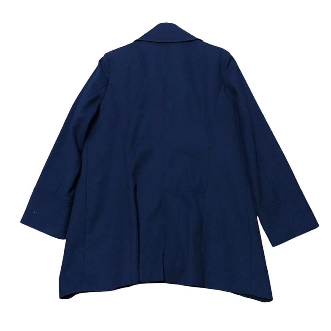 23区 MANTECO ネイビー レディース　コート　大きい　ミドル　背抜き★