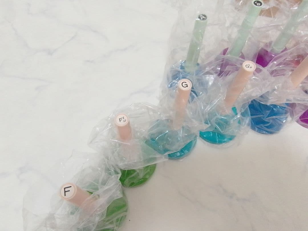 ☆未使用☆ ウチダ ミュージックベル MB-C 20音 カラー ハンドベル