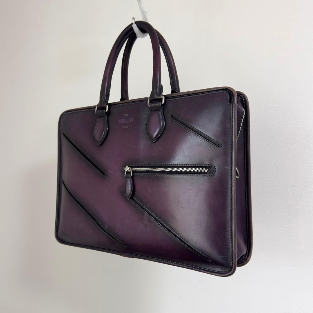 限定 定価81.9万円 ベルルッティ アンジュール スリットレザーブリーフケース