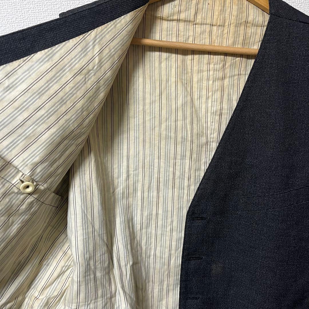 希少 50s 大きめ ベスト ヴィンテージ ごま塩 シャンブレー 針刺しシンチ