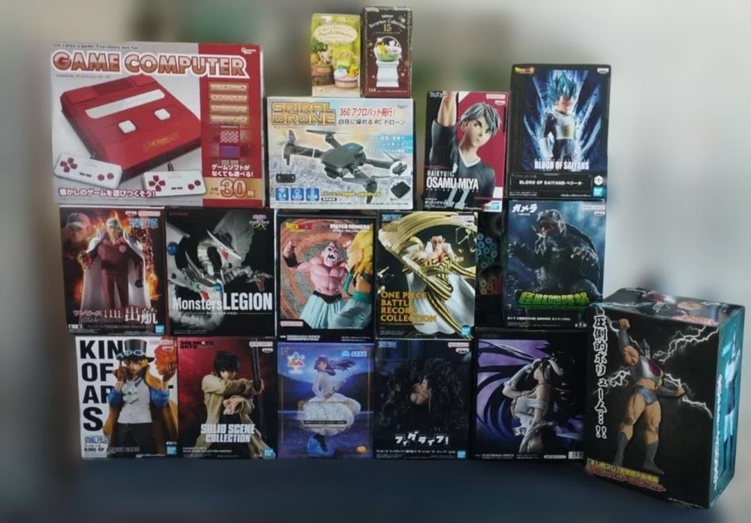アニメフィギュア17点セット＋子供用ドローン＋ゲームPC CODのみ 商品説明