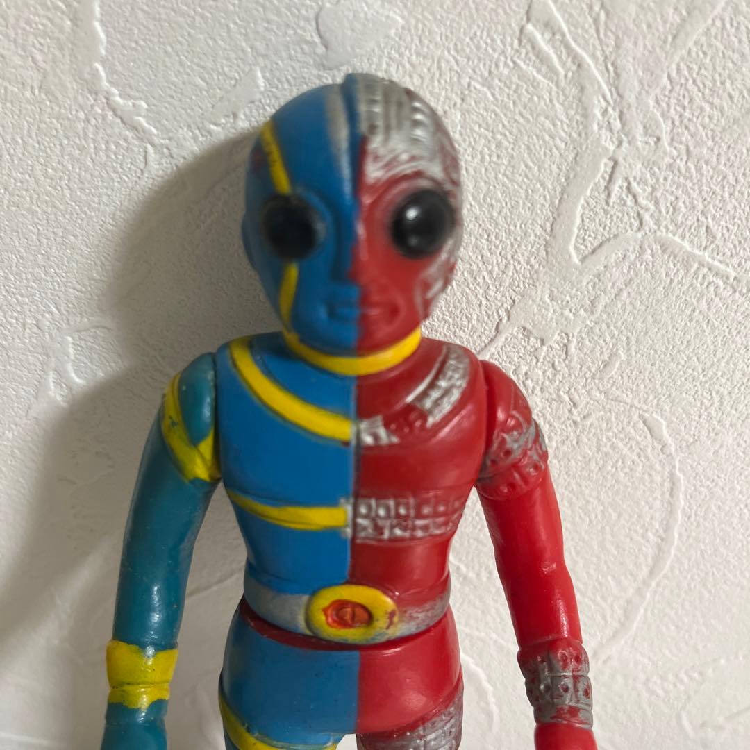 ⚠️貴重・レア　黒目　キカイダー　ソフビ　当時物　昭和レトロ　ミドルサイズ