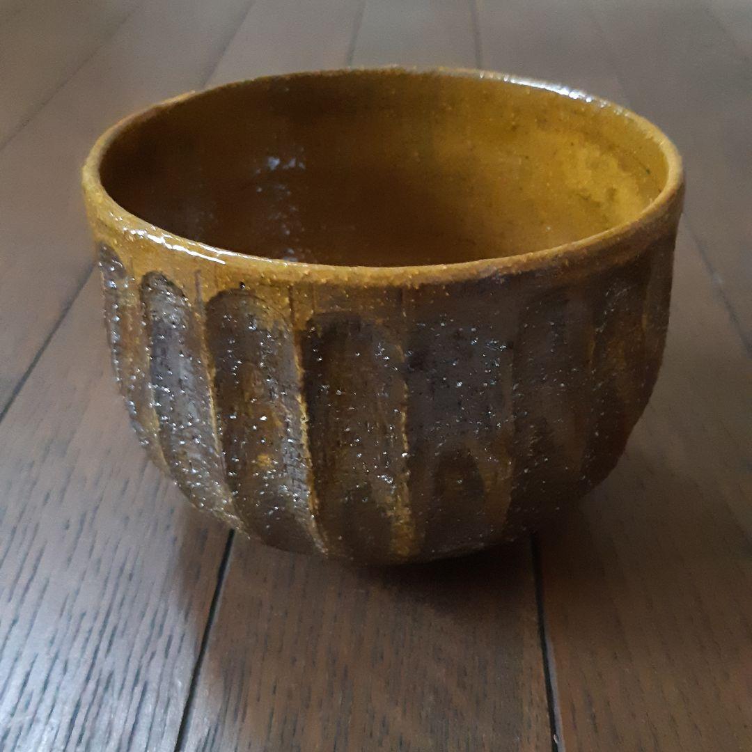 お値下げ 九谷焼 九谷伝次郎作 抹茶茶碗 力強い作品