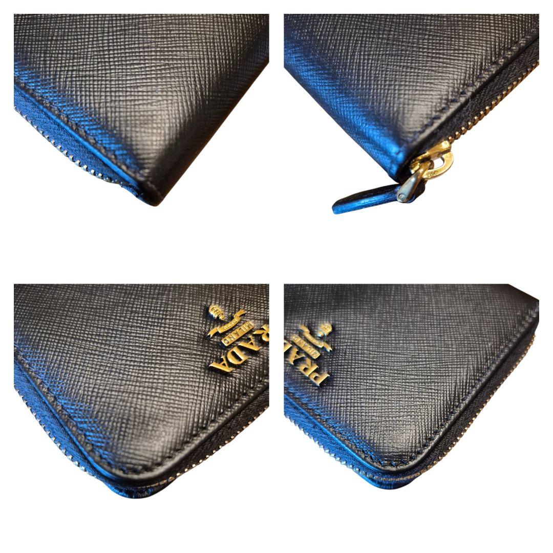 ＰＲＡＤＡ　プラダ　サフィアーノ　ケース　ラウンドファスナー　ブラック y