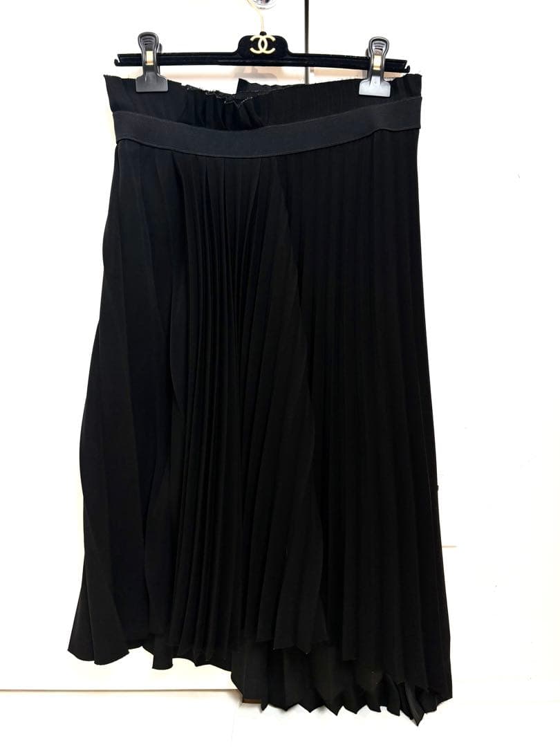 バレンシアガ 正規 ロゴプリーツスカートBALENCIAGA