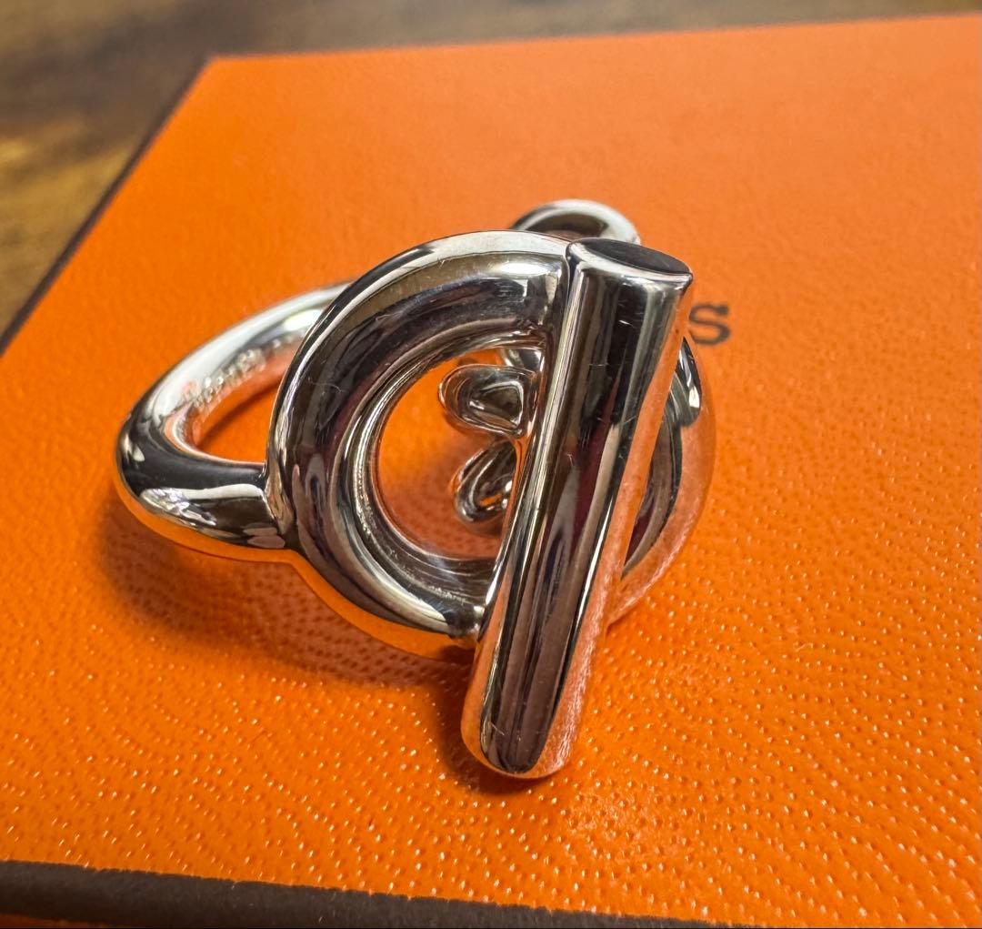 HERMES エルメス クロワゼット リングGM 53 使用数回