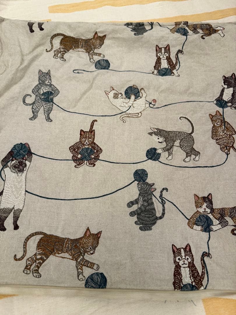 July.f　コーラルアンドタスク　クッションカバー&エブールワンピース