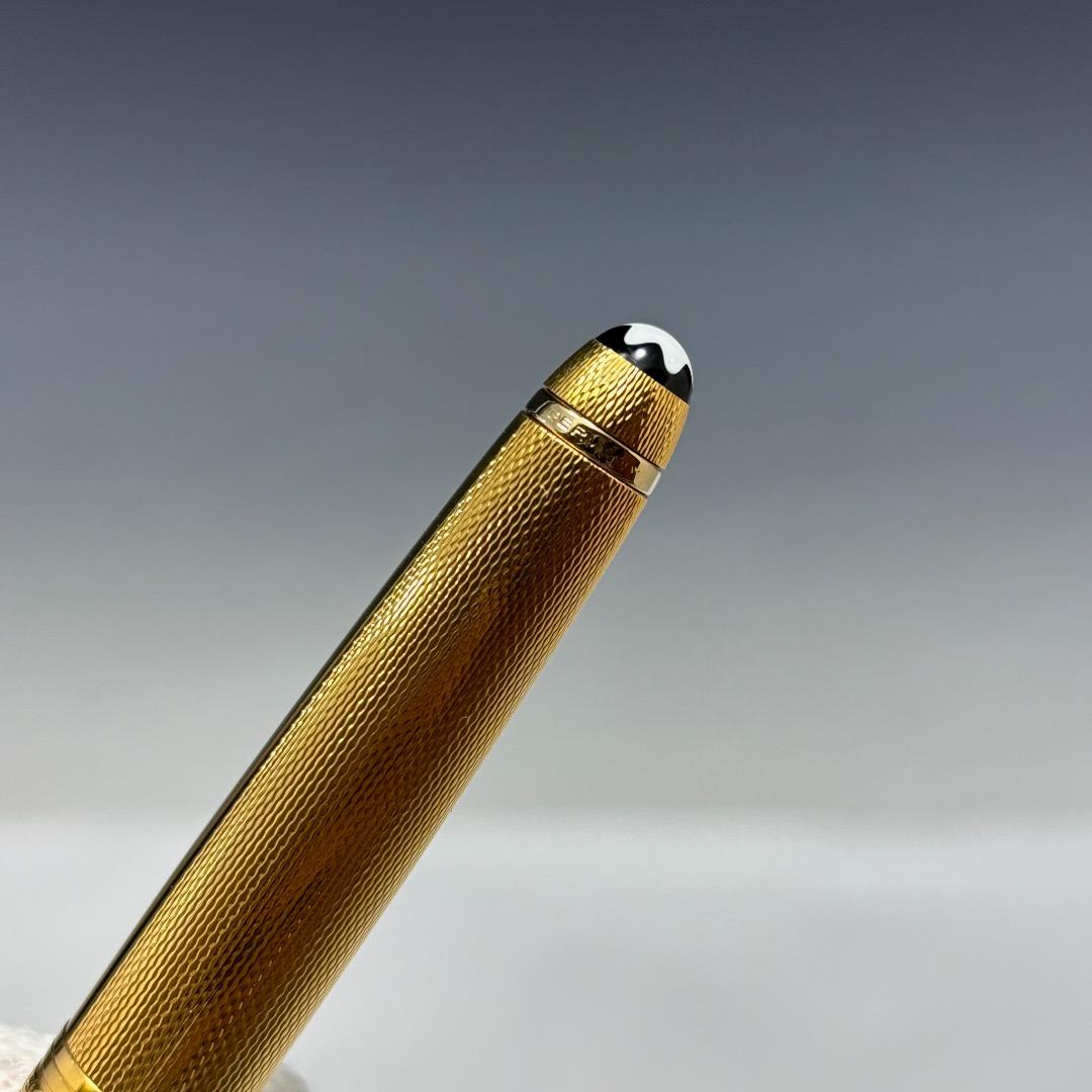 状態良【モンブラン本物】万年筆/マイスターシュテュック/ソリテール/ペン先K18