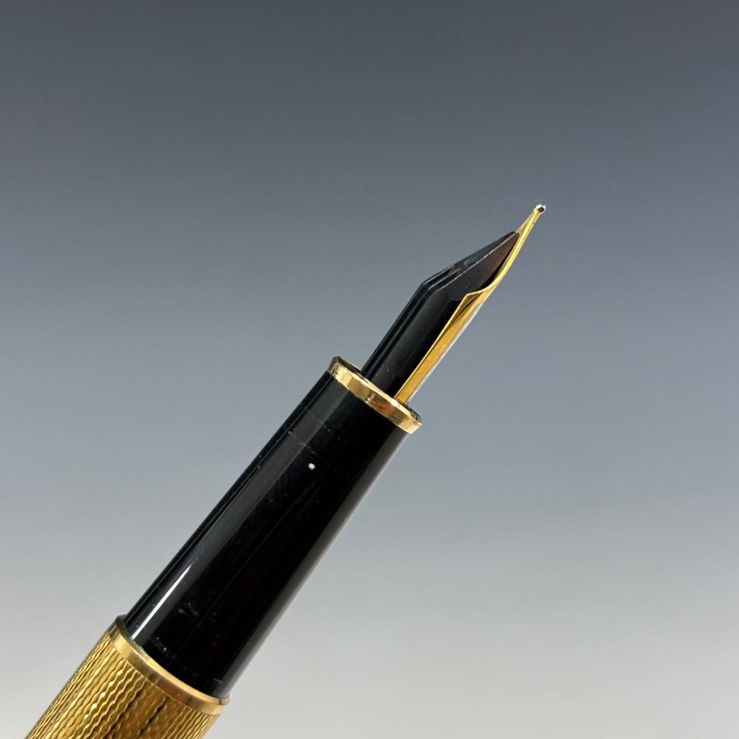 状態良【モンブラン本物】万年筆/マイスターシュテュック/ソリテール/ペン先K18