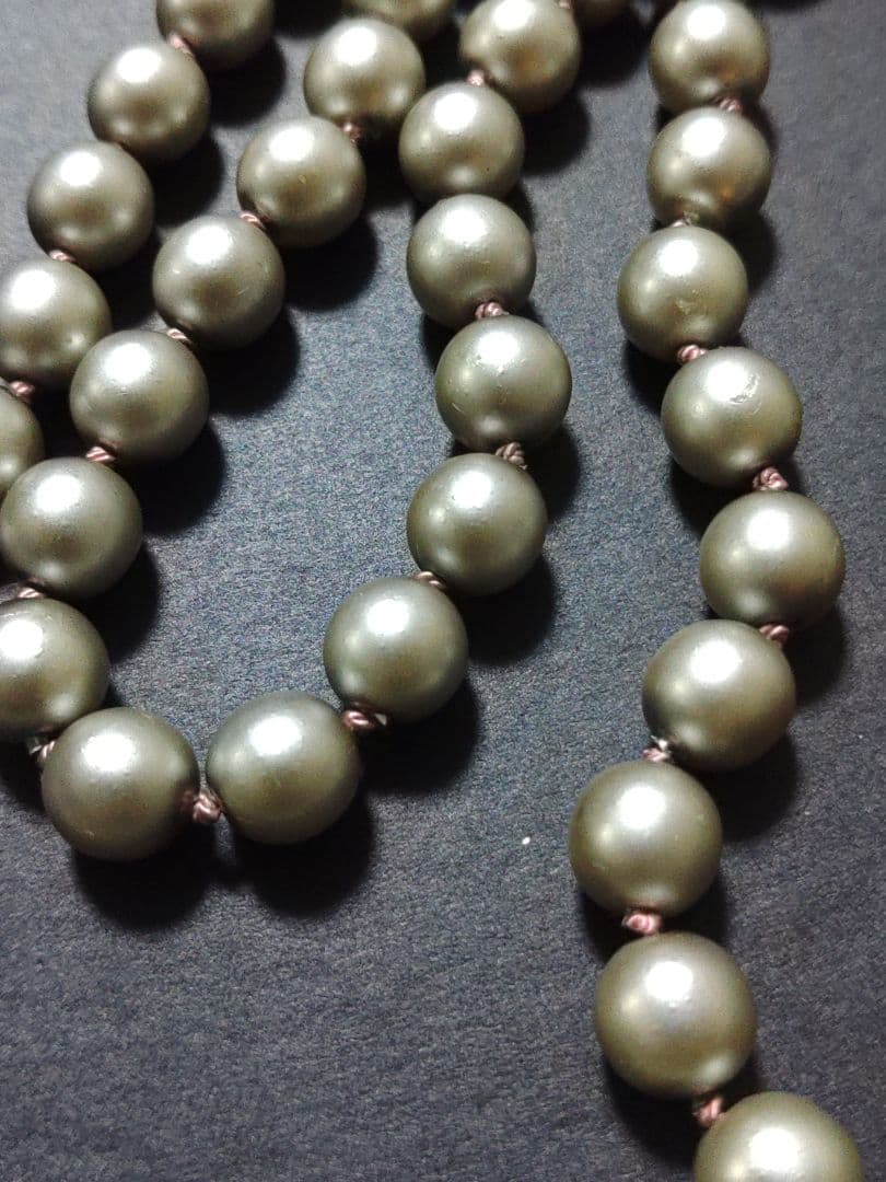 julynine ガラスパールロングネックレス