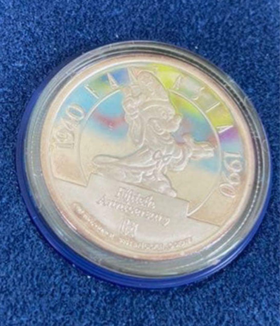 純銀　1オンス　ファンタジア50周年記念メダリオン　レリティーズミント