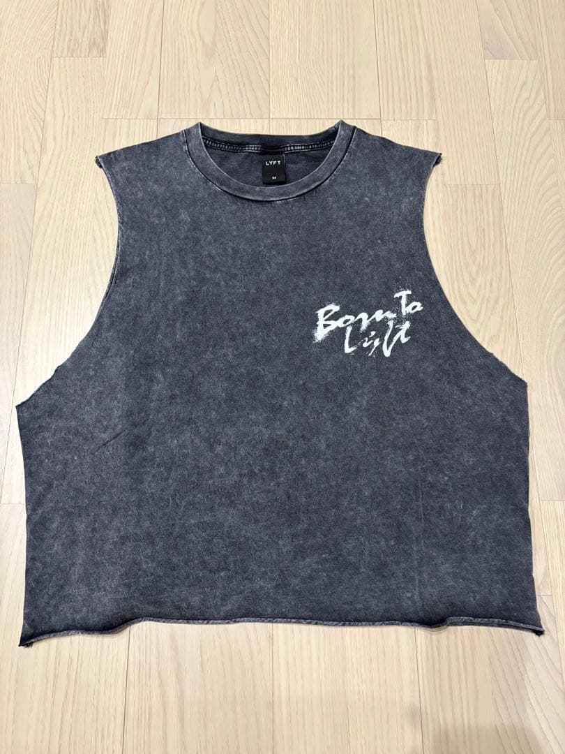 LYFT タンクトップ M ダークグレー グラフィック