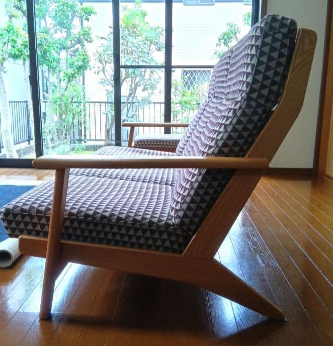 【引取限定・名古屋市】NAGANO ナガノ 3人掛ソファ＋スツー