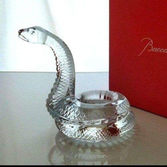 【新品】バカラ　蛇　ヘビ　へび　箱付き　干支　置物　Baccarat