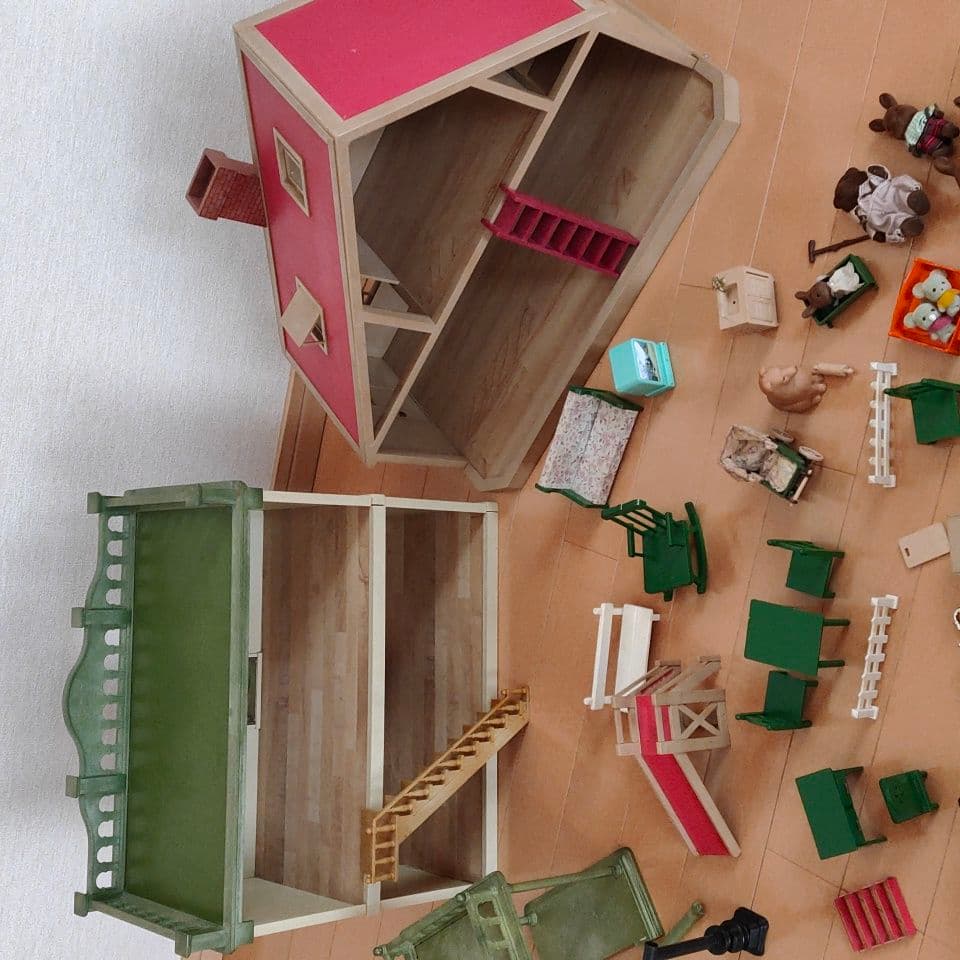 レア　昭和　初期　シルバニアファミリー　シルバニア　ドールハウス　人形　知育玩具