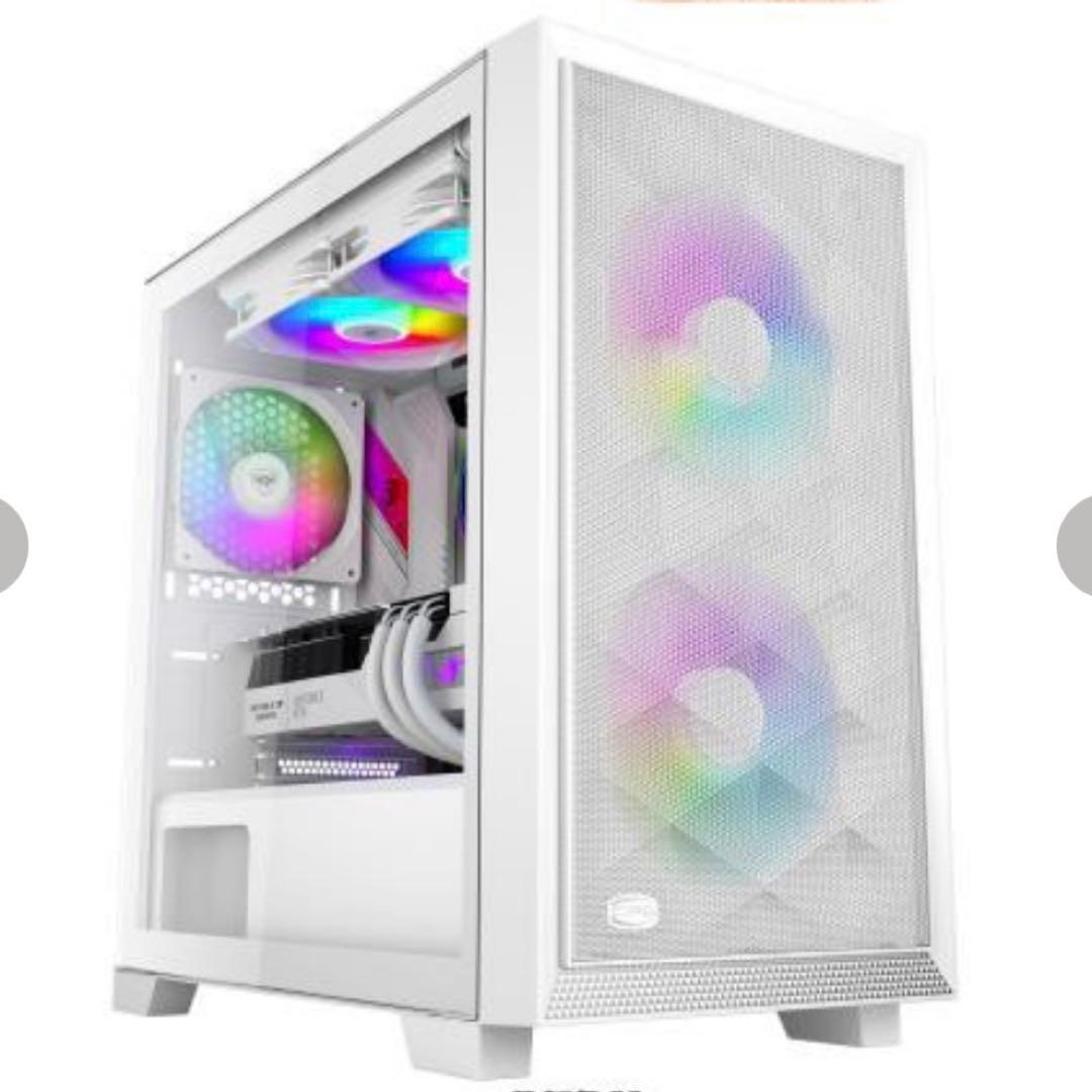 PCCOOLER PCケース 白 Micro-ATX Mini-ITX