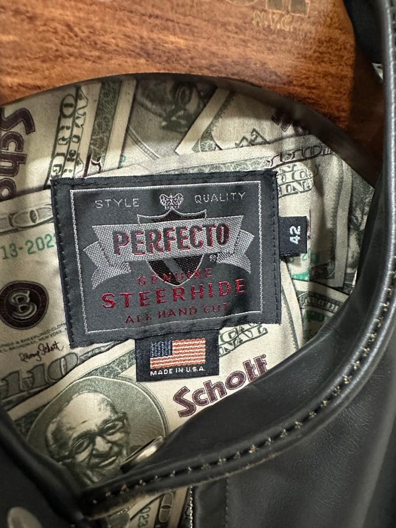 Schott 110周年限定 659US シングルライダース 42